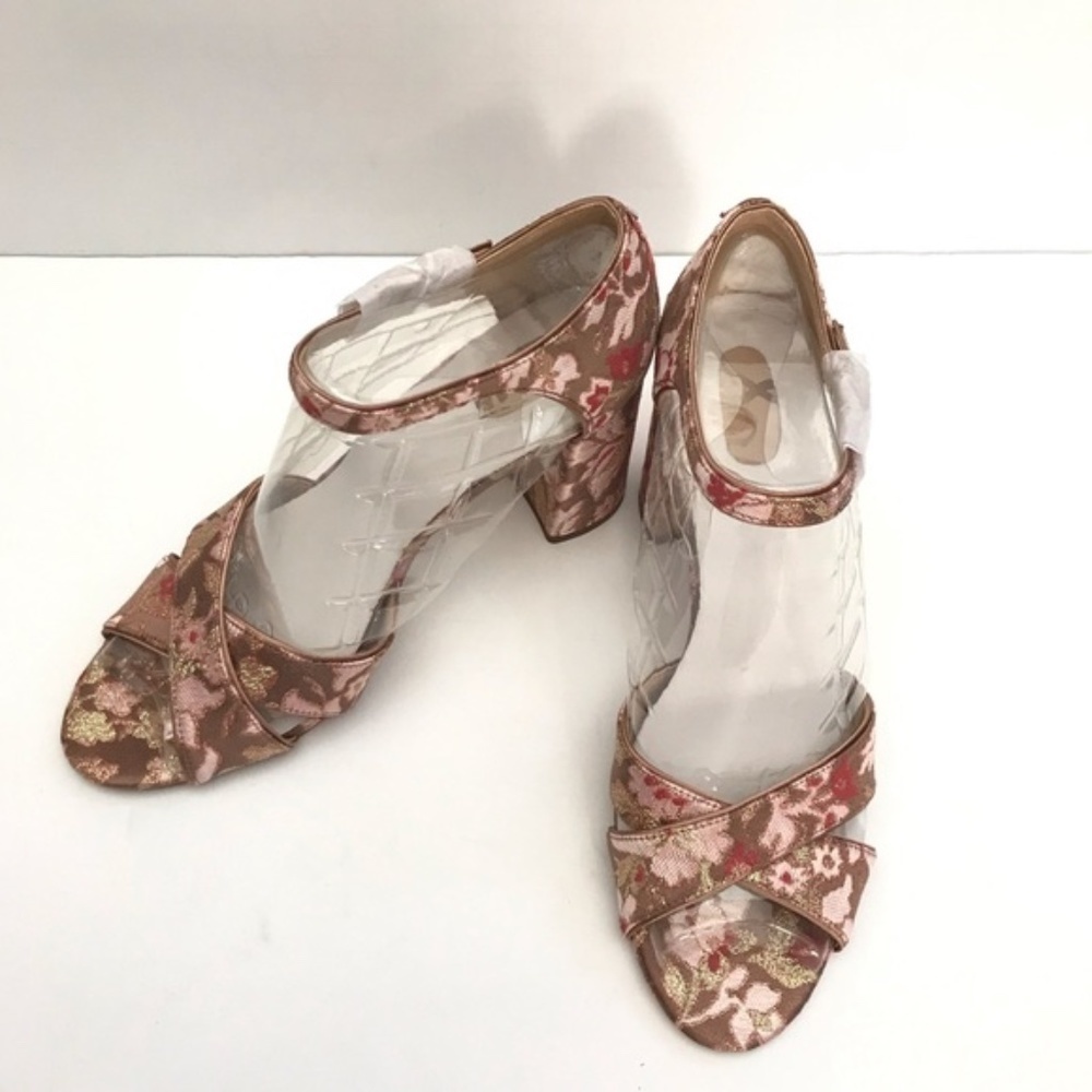 Sam Edelman Orlane Tapestry Rose Sandals Ankle Strap Open Toe Sizes 9.5 & 10 - Picture 3 of 8